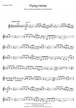 page one of Flying Home (Trumpet Solo)