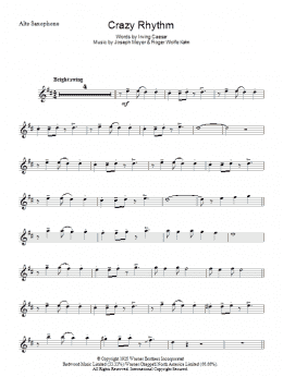 page one of Crazy Rhythm (Lead Sheet / Fake Book)