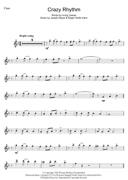 page one of Crazy Rhythm (Flute Solo)