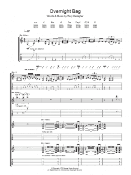 page one of Overnight Bag (Guitar Tab)