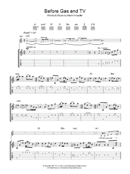 page one of Before Gas & TV (Guitar Tab)