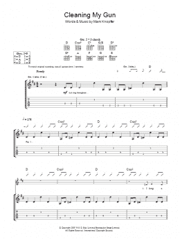page one of Cleaning My Gun (Guitar Tab)