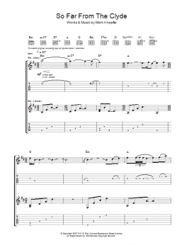 page one of So Far From The Clyde (Guitar Tab)