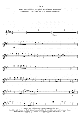 page one of Talk (Clarinet Solo)