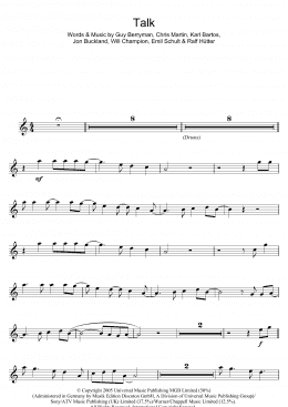 page one of Talk (Flute Solo)