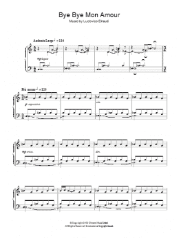 page one of Bye Bye Mon Amour (Piano Solo)