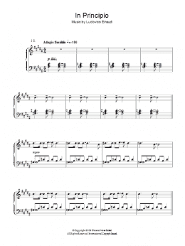page one of In Principio (Piano Solo)