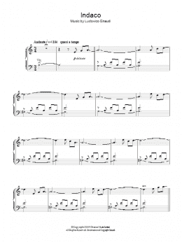 page one of Indaco (Piano Solo)