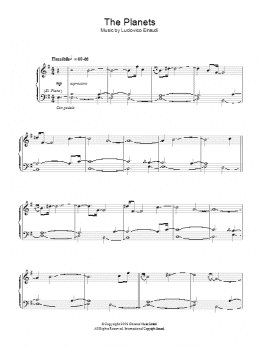 page one of The Planets (Piano Solo)