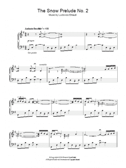 page one of The Snow Prelude No. 2 (Piano Solo)