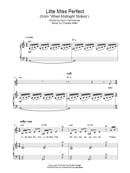 page one of Little Miss Perfect (Piano, Vocal & Guitar Chords)