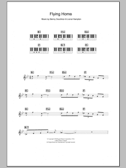 page one of Flying Home (Piano Chords/Lyrics)