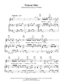 page one of Forever Man (Piano, Vocal & Guitar Chords)