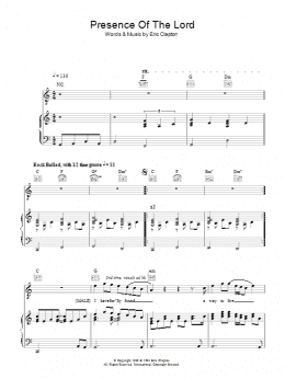 page one of Presence Of The Lord (Piano, Vocal & Guitar Chords)
