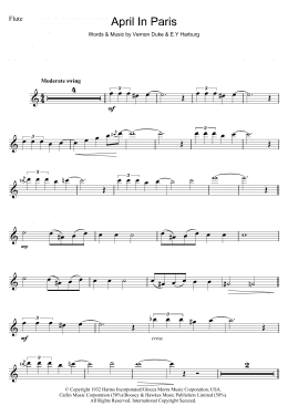 page one of April In Paris (Flute Solo)