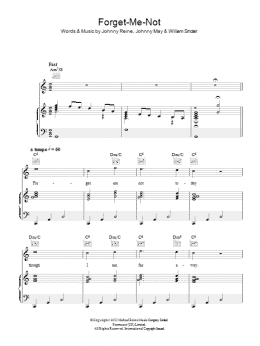 page one of Forget-Me-Not (Piano, Vocal & Guitar Chords)