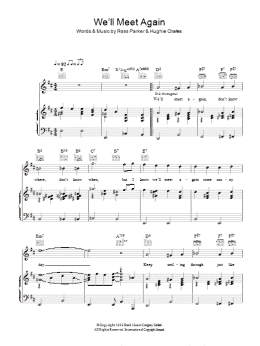page one of We'll Meet Again (Piano, Vocal & Guitar Chords (Right-Hand Melody))