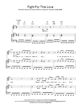 page one of Fight For This Love (Piano, Vocal & Guitar Chords)