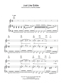 page one of Just Like Eddie (Piano, Vocal & Guitar Chords)