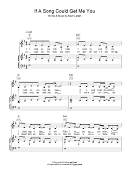 page one of If A Song Could Get Me You (Piano, Vocal & Guitar Chords)