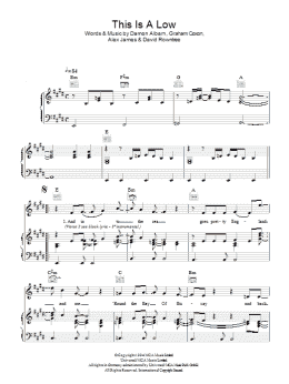 page one of This Is A Low (Piano, Vocal & Guitar Chords)