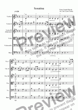 page one of Sonatina