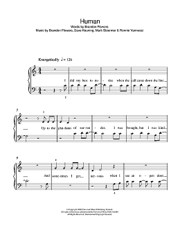 page one of Human (5-Finger Piano)