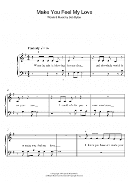 page one of Make You Feel My Love (5-Finger Piano)