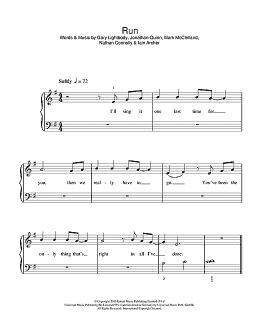 page one of Run (5-Finger Piano)