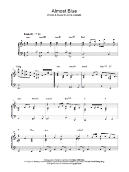 page one of Almost Blue (Piano Solo)