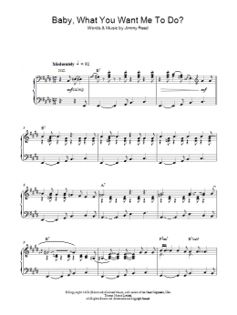page one of Baby, What You Want Me To Do (Piano Solo)