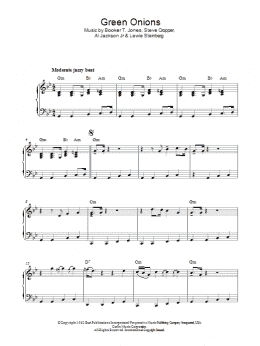 page one of Green Onions (Piano Solo)