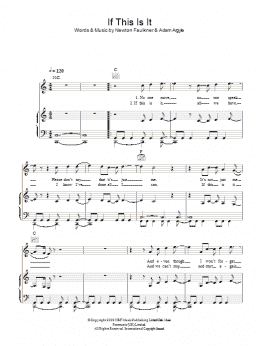 page one of If This Is It (Piano, Vocal & Guitar Chords)