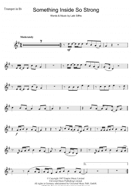 page one of (Something Inside) So Strong (Trumpet Solo)