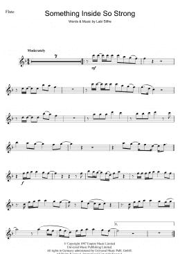 page one of (Something Inside) So Strong (Flute Solo)