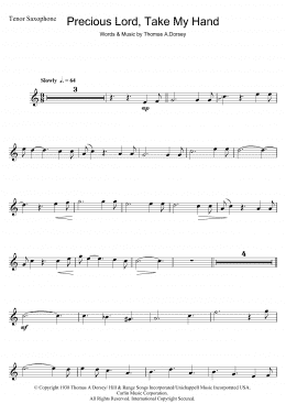 page one of Precious Lord, Take My Hand (Take My Hand, Precious Lord) (Tenor Sax Solo)