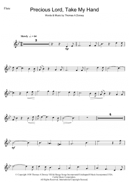 page one of Precious Lord, Take My Hand (Take My Hand, Precious Lord) (Flute Solo)