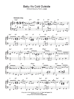 page one of Baby, It's Cold Outside (Piano Solo)