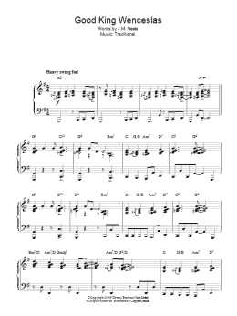 page one of Good King Wenceslas (Piano Solo)