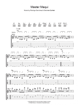 page one of Master Maqui (Guitar Tab)
