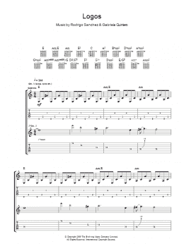 page one of Logos (Guitar Tab)