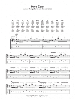 page one of Hora Zero (Guitar Tab)