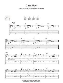 page one of Chac Mool (Guitar Tab)