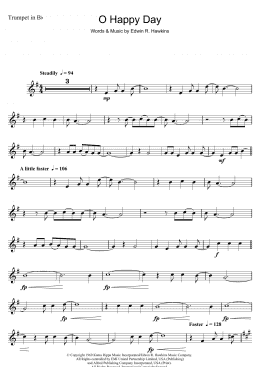 page one of Oh Happy Day (Trumpet Solo)