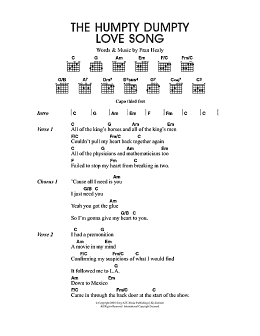 page one of The Humpty Dumpty Love Song (Guitar Chords/Lyrics)