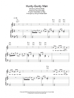 page one of Hurdy-Gurdy Man (Piano, Vocal & Guitar Chords)