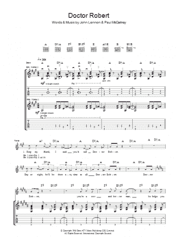 page one of Doctor Robert (Guitar Tab)