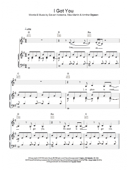 page one of I Got You (Piano, Vocal & Guitar Chords)