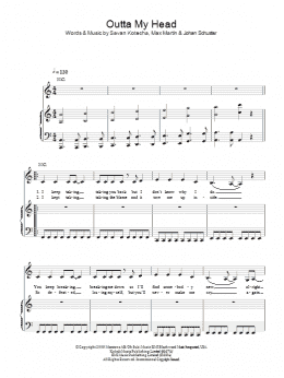 page one of Outta My Head (Piano, Vocal & Guitar Chords)