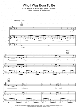 page one of Who I Was Born To Be (Piano, Vocal & Guitar Chords)